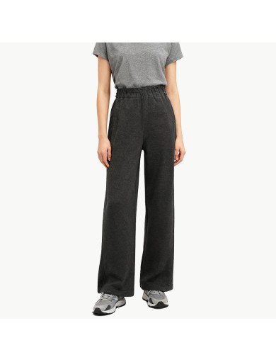Grey Fleece Lined Straight Leg Casual Pants