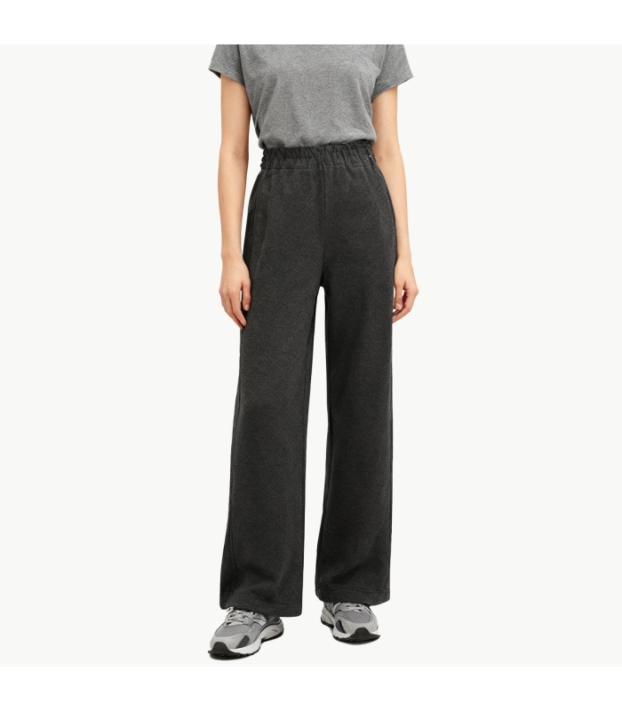 Grey Fleece Lined Straight Leg Casual Pants