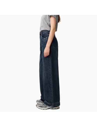 Winter Fleece Lined Wide Leg Jeans