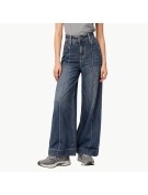 Fleece lined Wide Leg Jeans