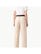 Color Blocked Fleece Lined Wide Leg Casual Pants