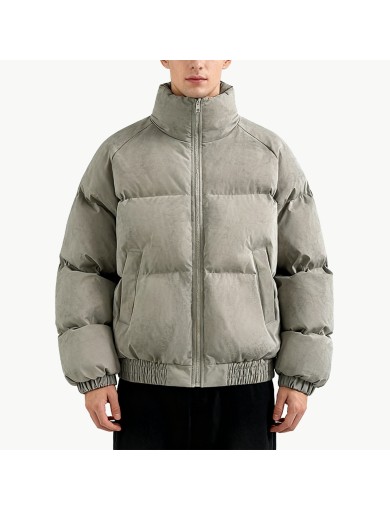 Thickened Solid Color Men's Down Jacket