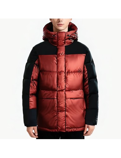 Men's Color Blocked Down Jacket
