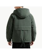 Men's Solid Color Hooded Down Jacket