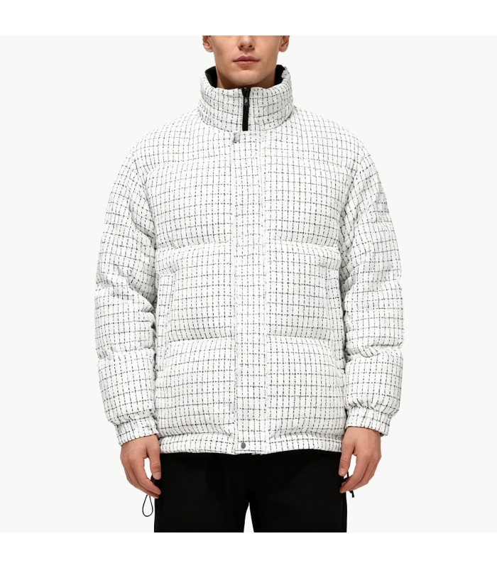 Men's Plaid Down Jacket