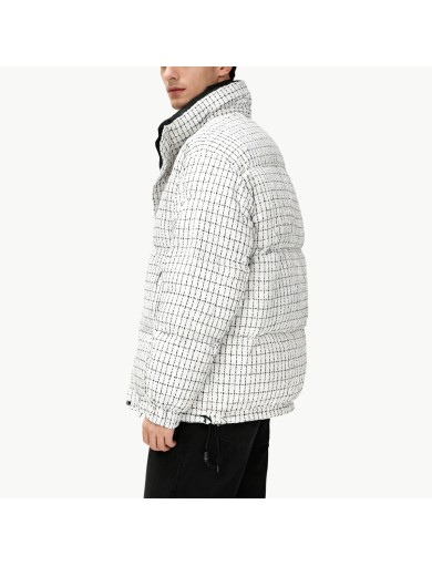 Men's Plaid Down Jacket