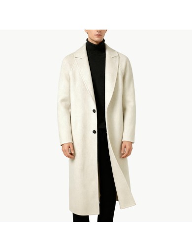 Double Faced 100% Wool Men's Overcoat