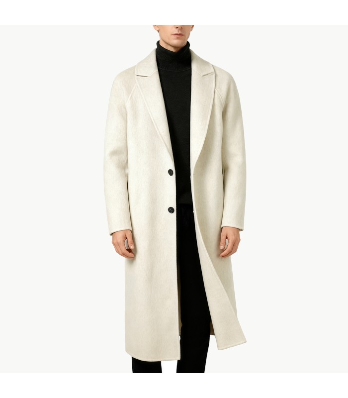Double Faced 100% Wool Men's Overcoat