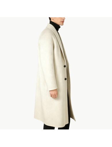 Double Faced 100% Wool Men's Overcoat