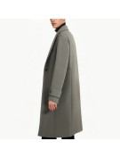 Men's Loose Fitting Wool Overcoat