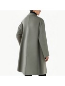 Men's Loose Fitting Wool Overcoat