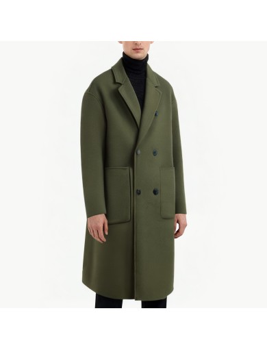 Men's Casual Pure Wool Coat