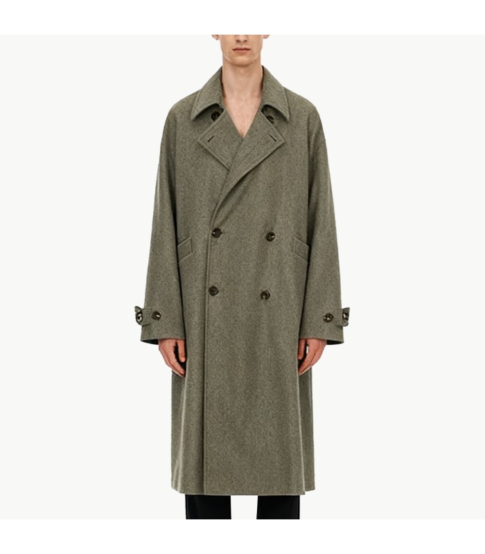 Retro Double Breasted Long Coat