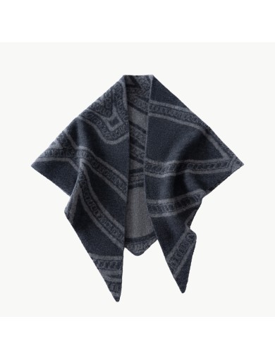 Trendy Jacquard Triangle Scarf