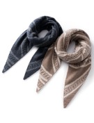 Trendy Jacquard Triangle Scarf