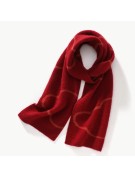 Soft and Warm Red Cashmere Scarf
