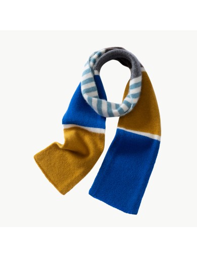 Versatile Striped Cashmere Scarf