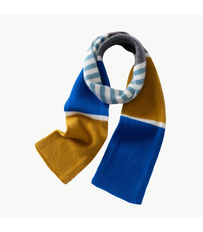Versatile Striped Cashmere Scarf