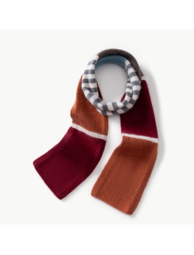 Versatile Striped Cashmere Scarf