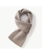 Houndstooth Perforated Cashmere Neck Warmer