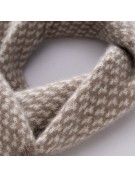 Houndstooth Perforated Cashmere Neck Warmer