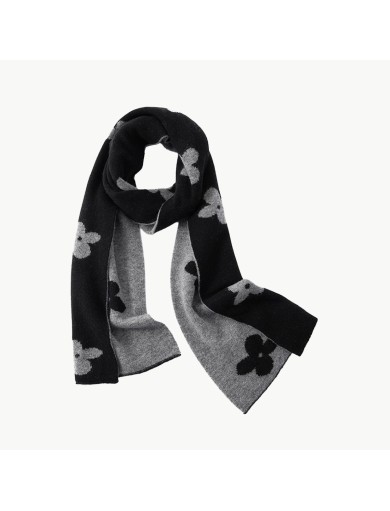 Double Sided Floral Cashmere Scarf