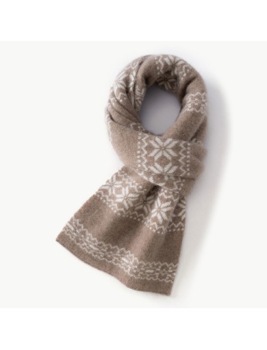 Vintage Snowflake Cashmere Scarf