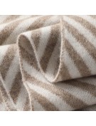 Versatile Knitted Striped Scarf