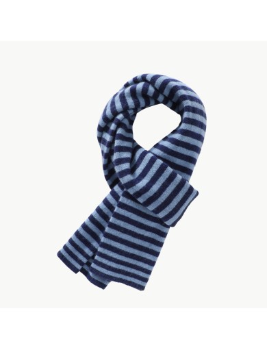 Striped Color Blocked Women's Cashmere Scarf