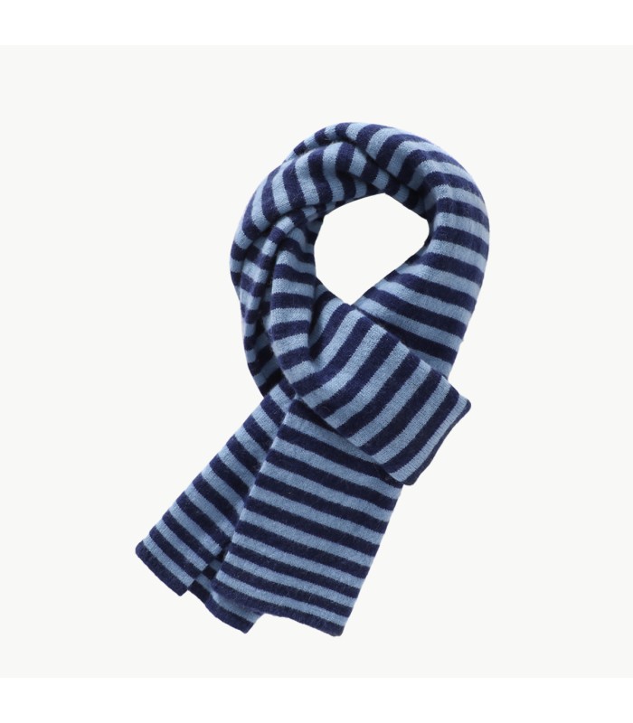 Striped Color Blocked Women's Cashmere Scarf