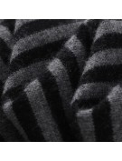 Striped Color Blocked Women's Cashmere Scarf
