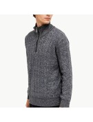 Dark Grey Half Zipper Sweater