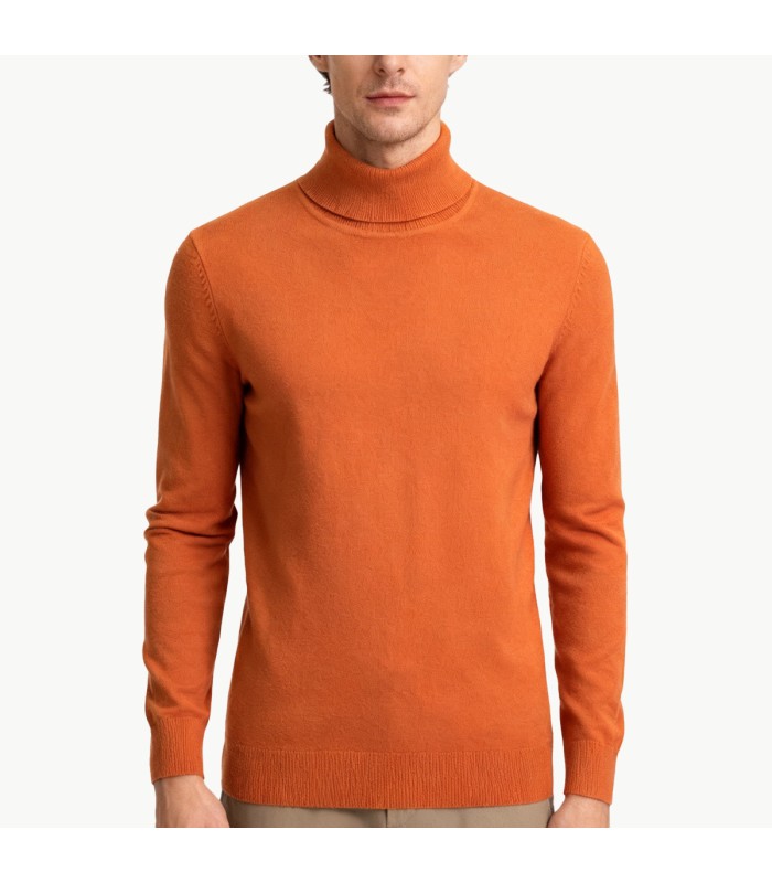Solid Color Turtleneck Pullover Sweater