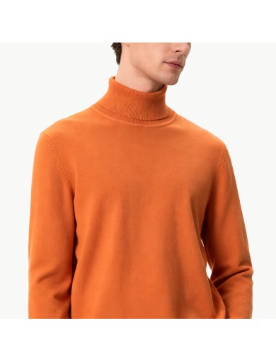 Solid Color Turtleneck Pullover Sweater