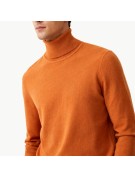 Solid Color Turtleneck Pullover Sweater