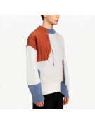 Color Blocked Knit Men's Sweater