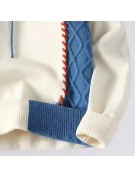 Color Blocked Knit Men's Sweater