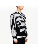 Skull Pattern Mohair Sweater