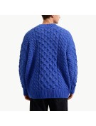 Casual Solid Color Cable Knit Men's Sweater