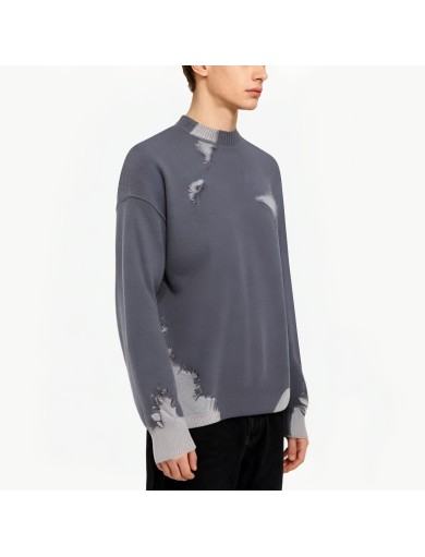 Raw Edge Pullover Sweater