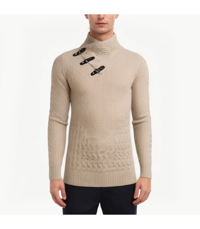 Men's Knitted Turtleneck Sweater