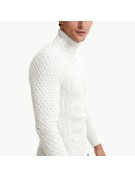 Men's High Neck Thick Knit Sweater