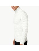 Men's High Neck Thick Knit Sweater