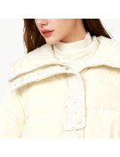 Loose Fitting White Duck Down Jacket