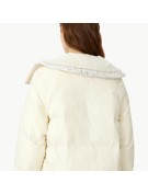 Loose Fitting White Duck Down Jacket