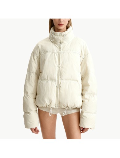 Casual Stand up Collar Short Down Jacket
