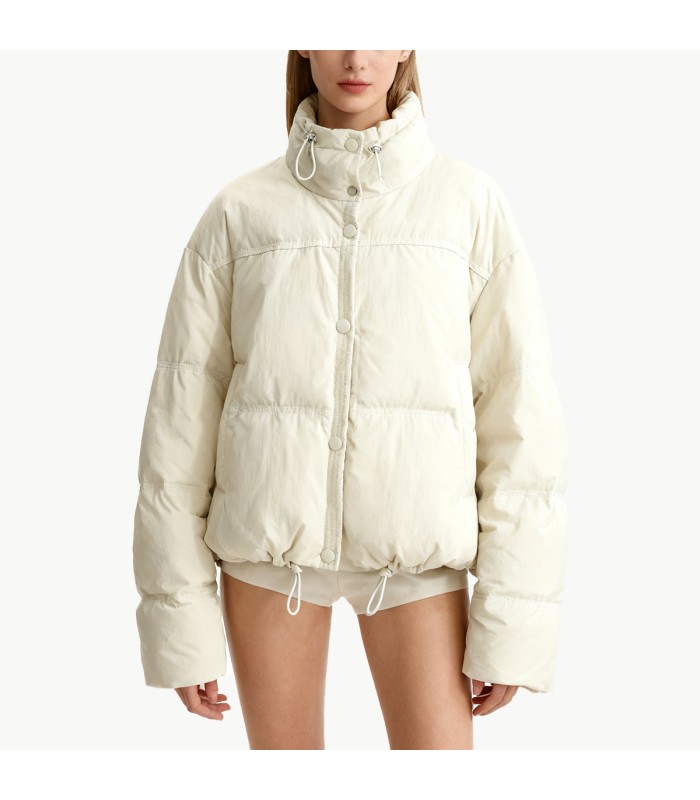 Casual Stand up Collar Short Down Jacket