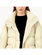 Gentle Stand up Collar Short Down Jacket