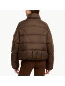 Solid Color Stand Collar Short Down Jacket