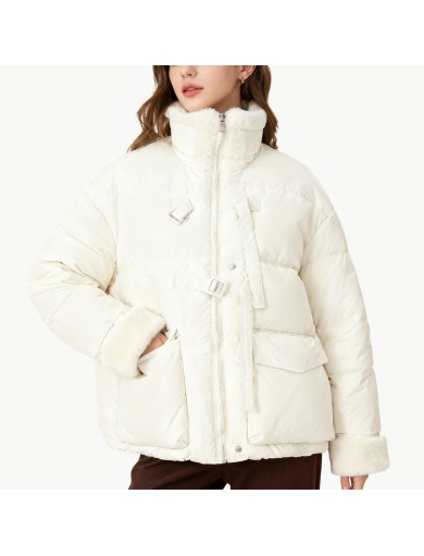 Winter White Duck Down Jacket